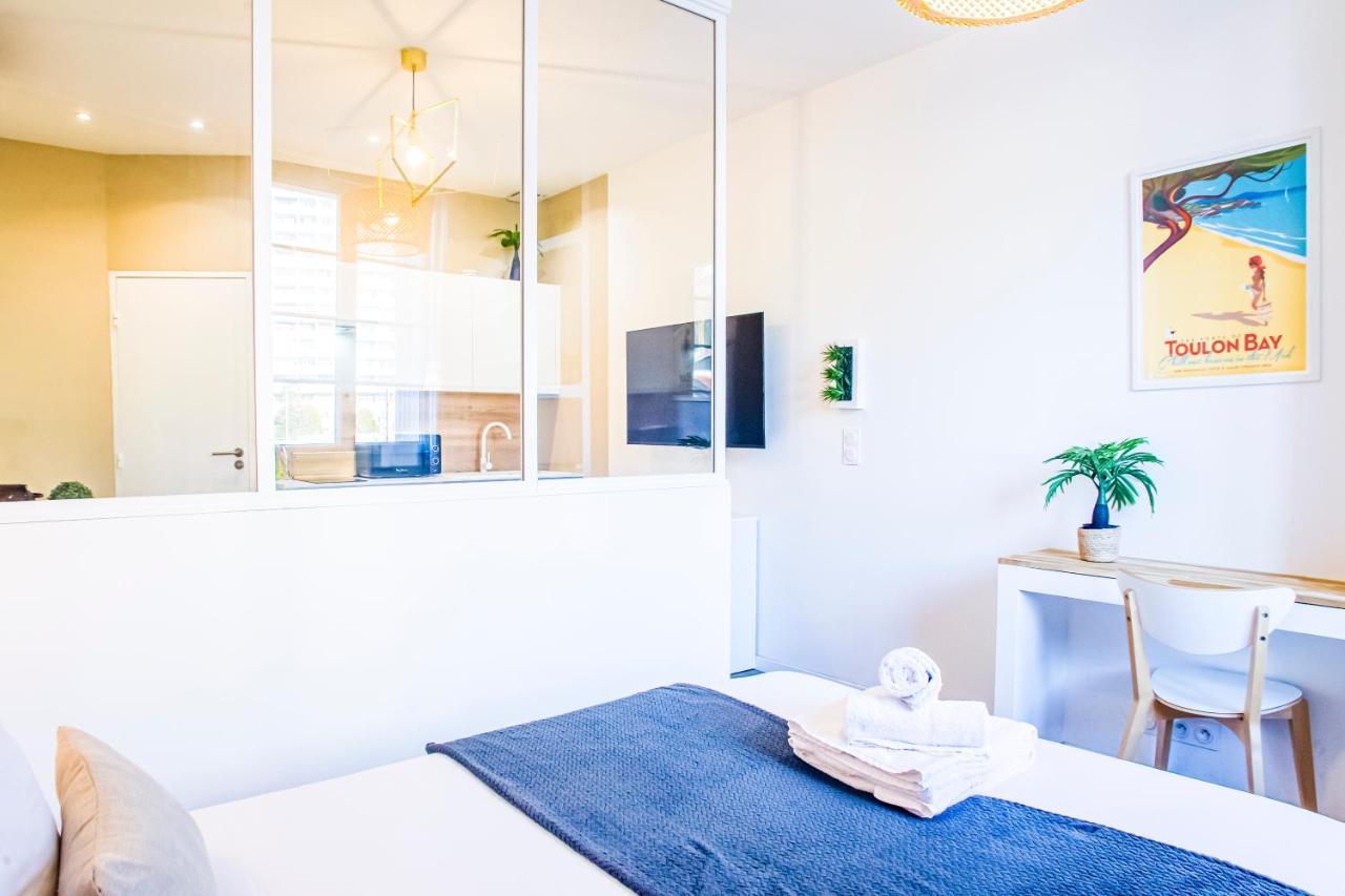 La Cle Studio Clim, Wifi, Gare Et Port De 툴롱 외부 사진